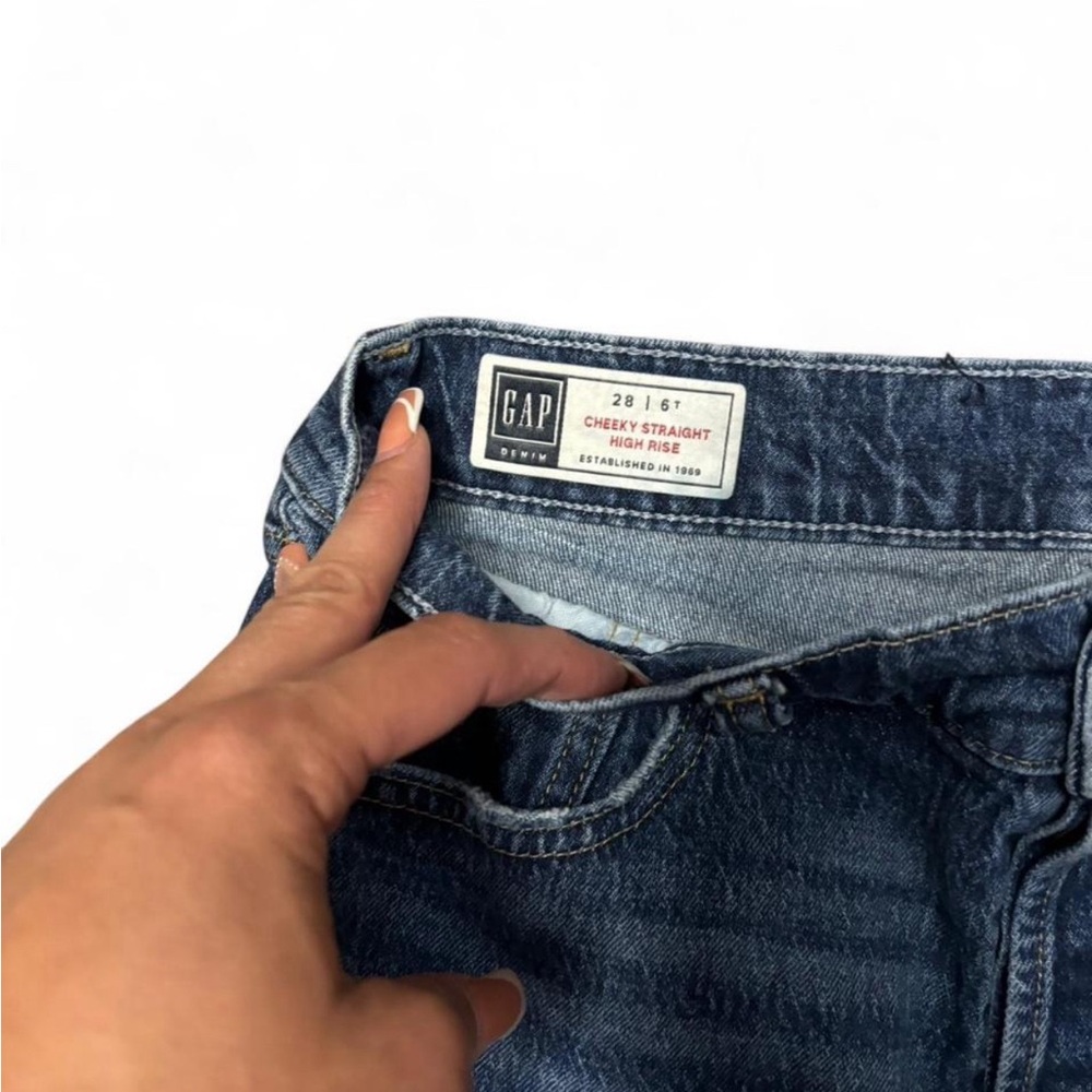GAP Blue Straight Jeans Classic Style - Picture 3 of 4